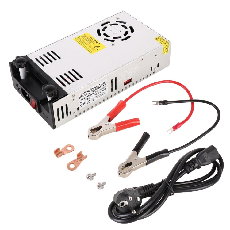 S-500-12 DC12V 500W 41.7A DIY Regulated DC Switching Power Supply Power Step-down Transformer with Clip, EU Plug - Step-down Transformer by PMC TechLife | Online Shopping South Africa | PMC TechLife | Buy Now Pay Later Mobicred