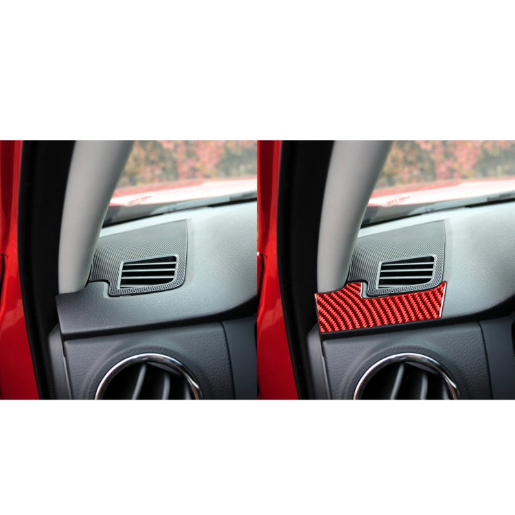 2 PCS / Set Carbon Fiber Car Dashboard Air Outlet Decorative Sticker for Toyota Tundra 2014-2018,Left Drive(Red) - Car Interior Mouldings by PMC Jewellery | Online Shopping South Africa | PMC Jewellery | Buy Now Pay Later Mobicred