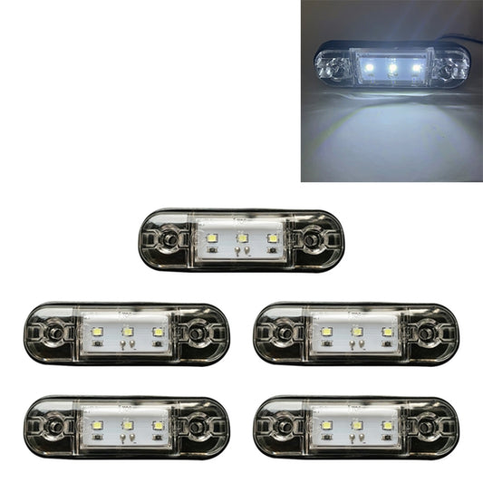 5 PCS MK-327 Car / Truck 3LEDs Side Marker Indicator Light Tail Light (White Light) - Clearance Lights by PMC Jewellery | Online Shopping South Africa | PMC Jewellery | Buy Now Pay Later Mobicred