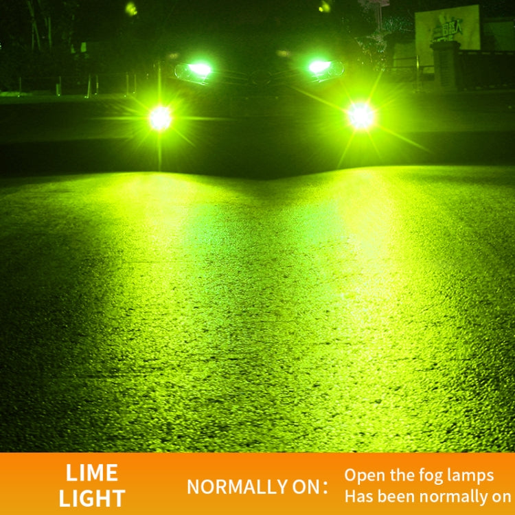 1 Pair H11 27W / DC12V Car Aluminum Alloy LED Headlight (Lime Green) - LED Headlamps by PMC TechLife | Online Shopping South Africa | PMC TechLife | Buy Now Pay Later Mobicred