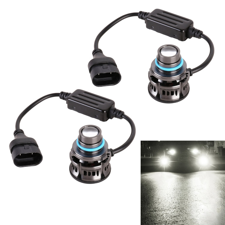 1 Pair 9006 27W / DC12V Car Aluminum Alloy Flashing LED Headlight (White Light) - LED Headlamps by PMC TechLife | Online Shopping South Africa | PMC TechLife | Buy Now Pay Later Mobicred