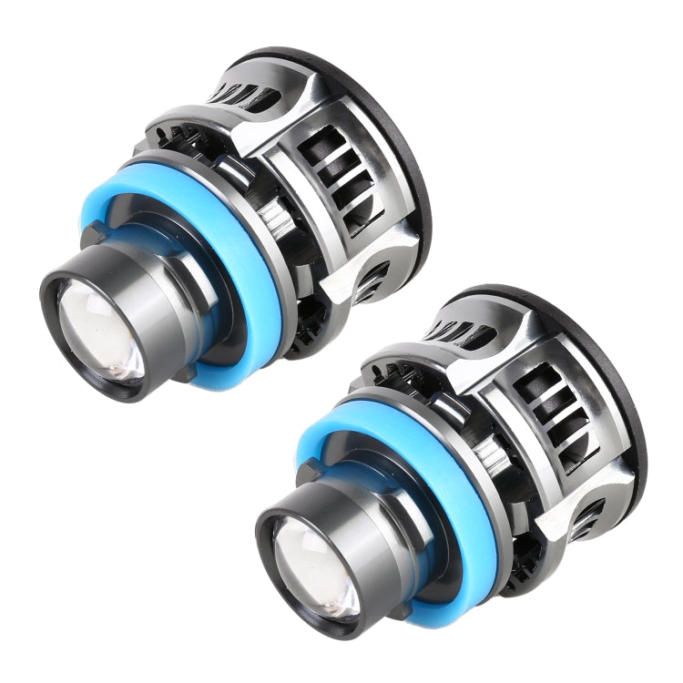 1 Pair H11 27W / DC12V Car Aluminum Alloy Flashing LED Headlight (Blue Light) - LED Headlamps by PMC Jewellery | Online Shopping South Africa | PMC Jewellery | Buy Now Pay Later Mobicred