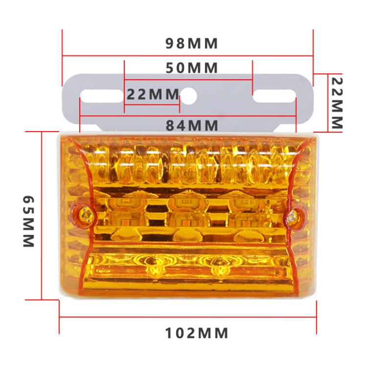 4 PCS ZS-6001 DC24V Car / Truck Side Marker Indicator Lights Bulb Lamp (Blue Light) - Clearance Lights by PMC TechLife | Online Shopping South Africa | PMC TechLife | Buy Now Pay Later Mobicred