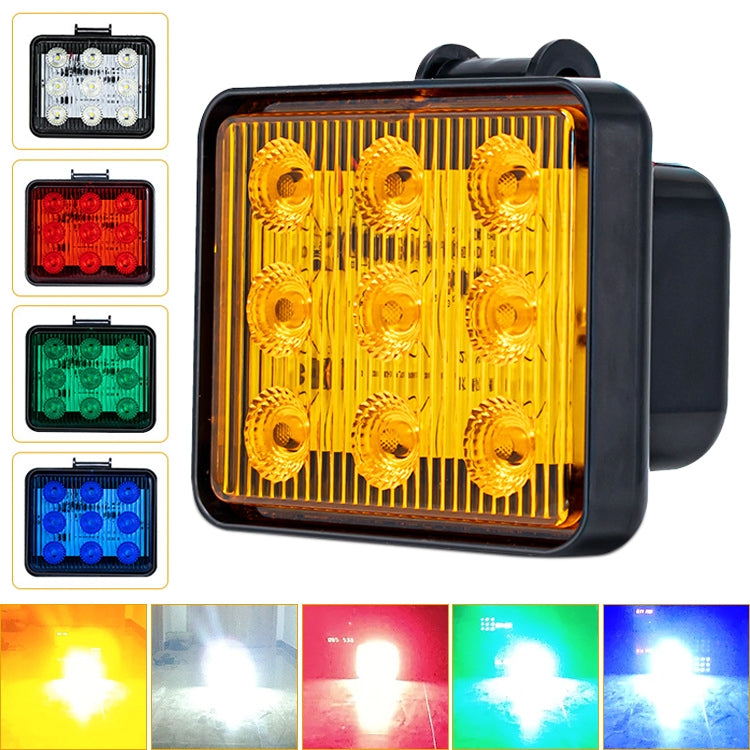 2 PCS ZS-7013 3 inch 9LEDs Strobe Waterproof Car / Truck Warning Light (White Light) - Warning Lights by PMC TechLife | Online Shopping South Africa | PMC TechLife | Buy Now Pay Later Mobicred