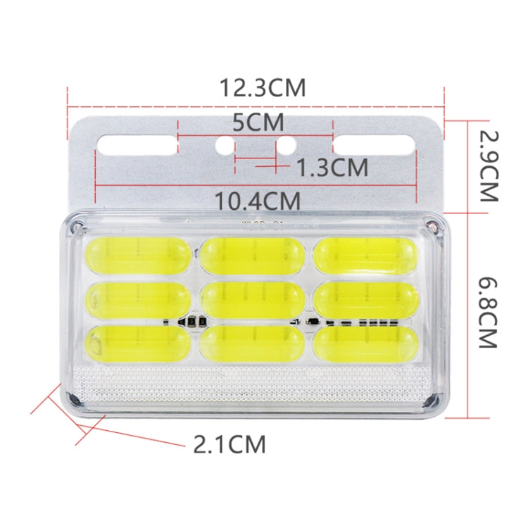 4 PCS ZS-9001 DC24V 9D Waterproof Car / Truck Side Marker Indicator Lights Bulb Lamp (Yellow Light) - Clearance Lights by PMC Jewellery | Online Shopping South Africa | PMC Jewellery | Buy Now Pay Later Mobicred