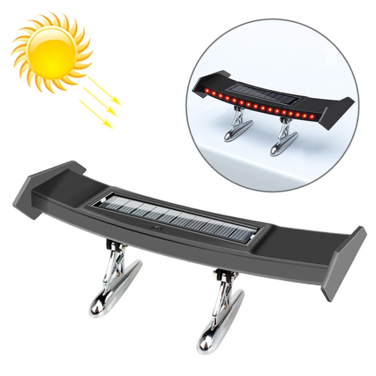Car Mini Rear Wing with Light Solar Anti-collision Tail Light - Warning Lights by PMC TechLife | Online Shopping South Africa | PMC TechLife | Buy Now Pay Later Mobicred