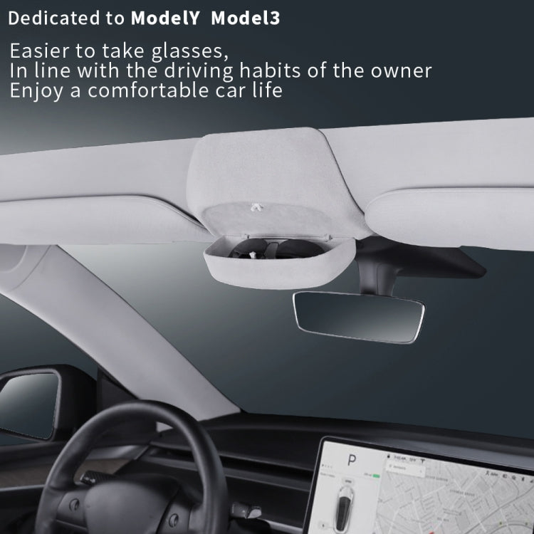 Car Ordinary Version Sunglasses Storage Box for Tesla Model 3 - Sunglasses & Glasses Clips by PMC Jewellery | Online Shopping South Africa | PMC Jewellery | Buy Now Pay Later Mobicred