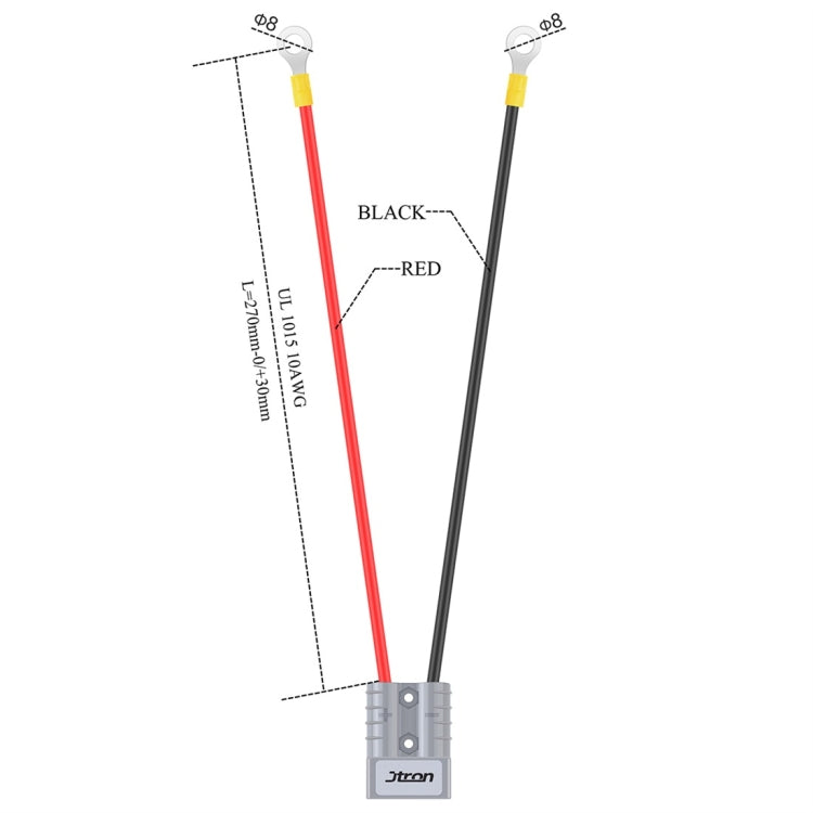 50A 600V Battery Charger Battery Quick Disconnect Plug Trailer Winch Plug with 1FT Cable (Turn O Connector) - DIY Cables by PMC TechLife | Online Shopping South Africa | PMC TechLife | Buy Now Pay Later Mobicred