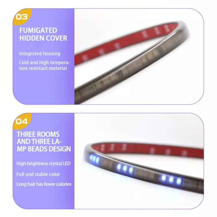 Z15-150CM 150cm DC12V-24V Car Front Grille LED RGB Daytime Running Lights Strip Colorful Lamp - Running Lights by PMC Jewellery | Online Shopping South Africa | PMC Jewellery | Buy Now Pay Later Mobicred