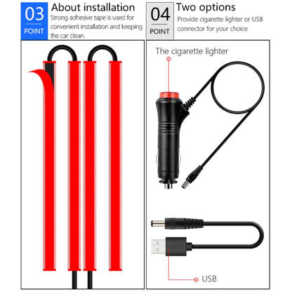 Y11 USB Car Colorful RGB Foot LED Atmosphere Light - Atmosphere lights by PMC Jewellery | Online Shopping South Africa | PMC Jewellery | Buy Now Pay Later Mobicred