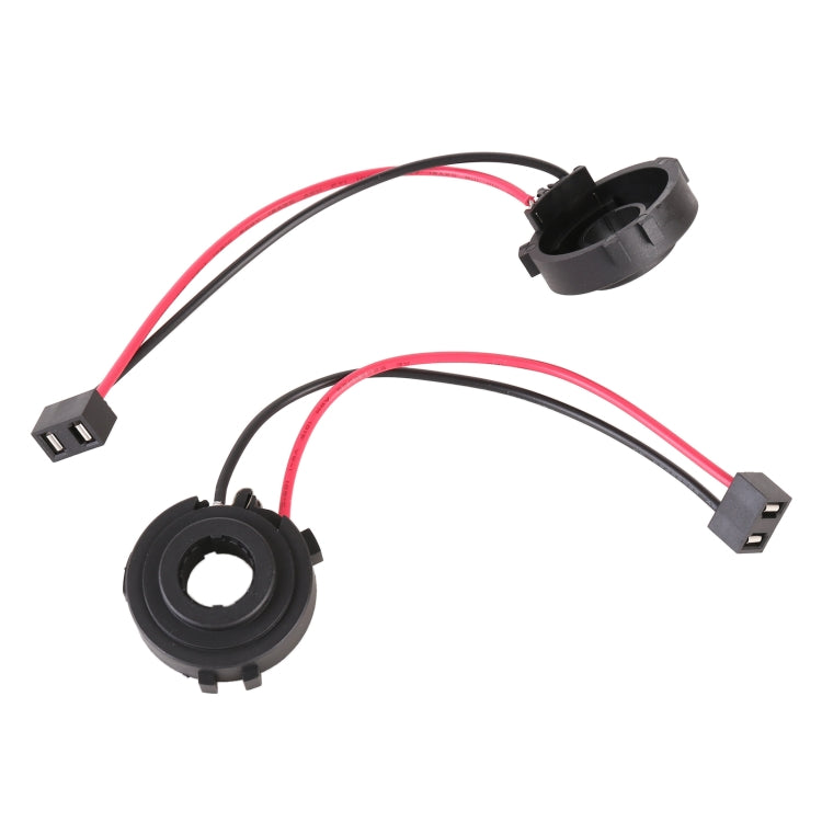 1 Pair TK-114B Car H7 Lamp Holder Socket with Cable - Wires by PMC TechLife | Online Shopping South Africa | PMC TechLife | Buy Now Pay Later Mobicred