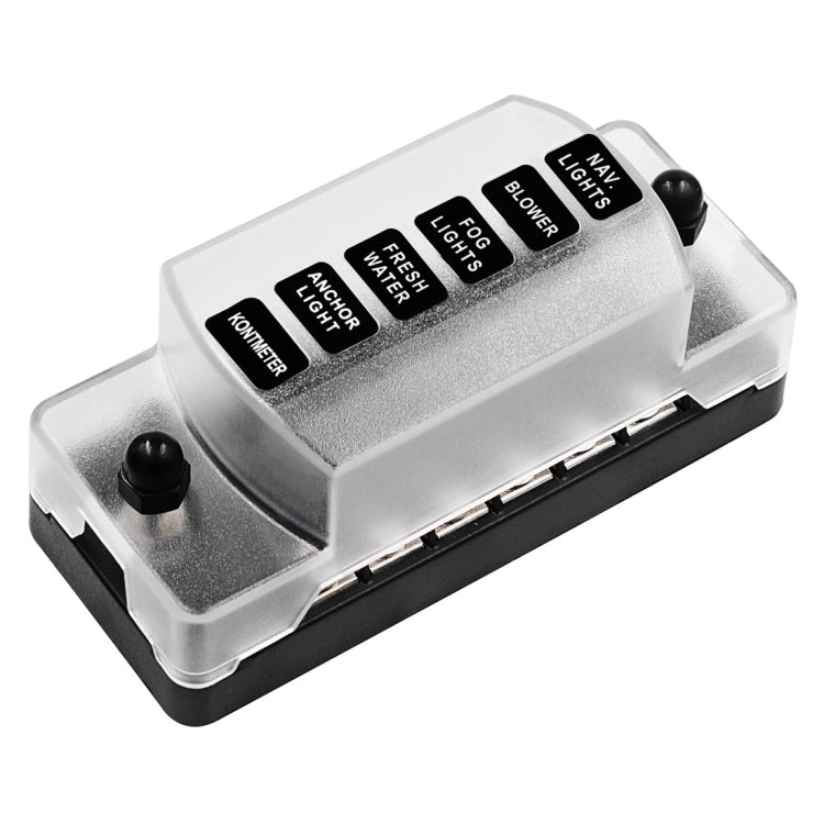 CS-978A1 FB1901 1 In 6 Out Independent Positive Negative Fuse Box without Fuse Piece for Auto Car Truck Boat - Fuse by PMC Jewellery | Online Shopping South Africa | PMC Jewellery | Buy Now Pay Later Mobicred