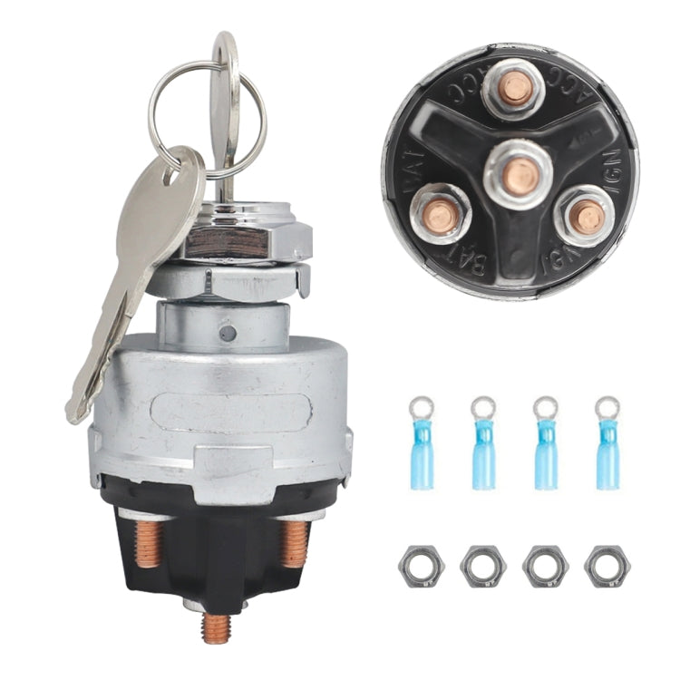 Engineering Vehicle General Modified 4-position Ignition Starter Switch - Car Switches by PMC TechLife | Online Shopping South Africa | PMC TechLife | Buy Now Pay Later Mobicred