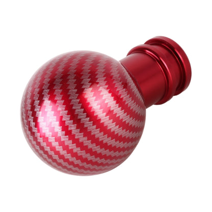 Universal Car Carbon Fiber Texture Metal Gear Shift Knob (Red) - Shift Knob by PMC Jewellery | Online Shopping South Africa | PMC Jewellery | Buy Now Pay Later Mobicred