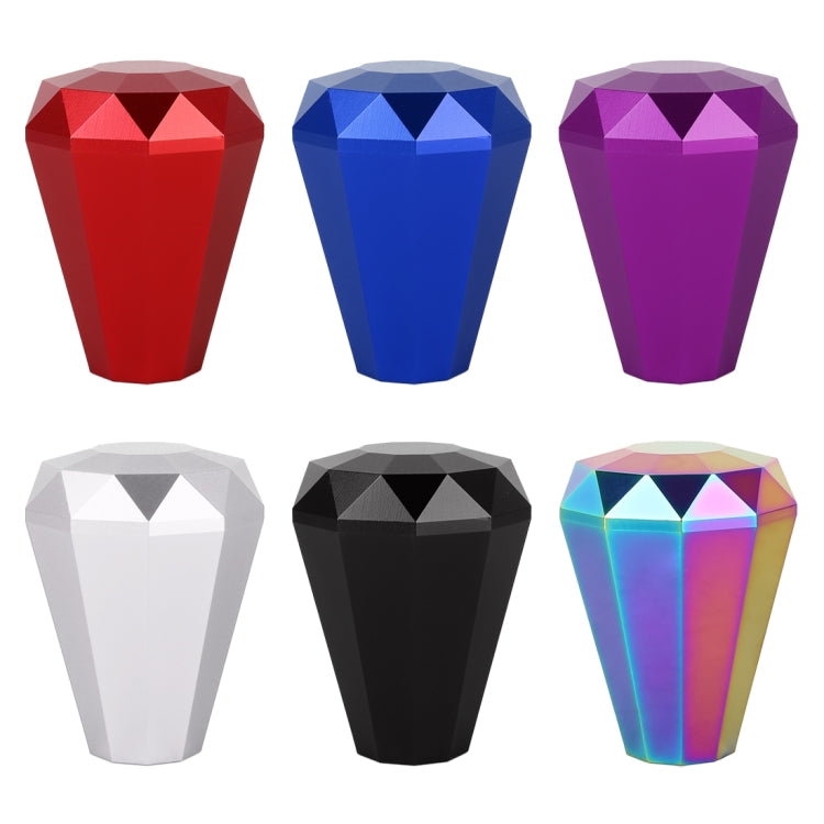 Universal Car Diamond Shape Metal Gear Shift Knob (Silver) - Shift Knob by PMC TechLife | Online Shopping South Africa | PMC TechLife | Buy Now Pay Later Mobicred