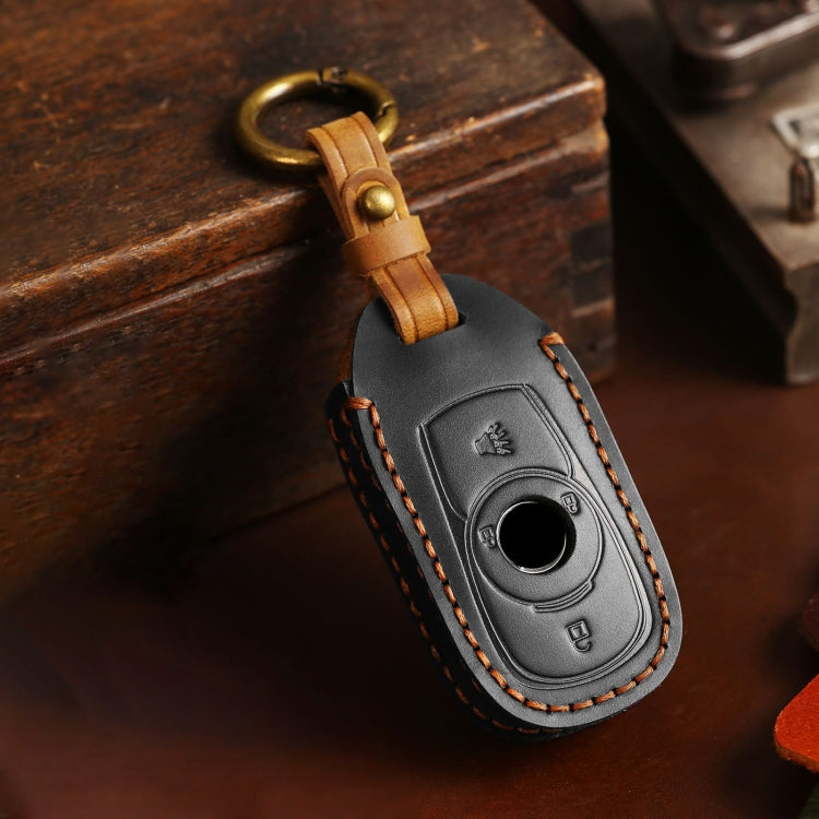 For Buick Car Cowhide Leather Key Protective Cover Key Case, Four Keys Version (Black) - free shipping - PMC TechLife - Order now!