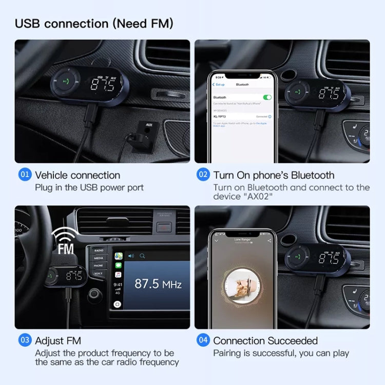 Car Bluetooth 5.2 Audio Receiver Support Wireless Calling - Bluetooth Adapters by PMC TechLife | Online Shopping South Africa | PMC TechLife | Buy Now Pay Later Mobicred