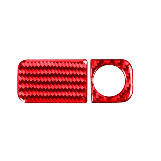 2 PCS Set for Honda CRV 2007-2011 Carbon Fiber Car Glove Box Opening Frame Decorative Sticker, Right Drive (Red) - Car Interior Mouldings by PMC Jewellery | Online Shopping South Africa | PMC Jewellery | Buy Now Pay Later Mobicred