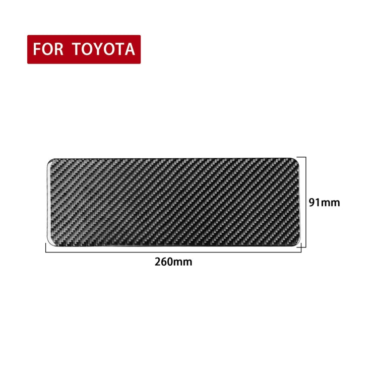 Car Carbon Fiber Steering Wheel Lower Panel Decorative Sticker for Toyota Highlander 2014-2019, Left Drive - Car Interior Mouldings by PMC Jewellery | Online Shopping South Africa | PMC Jewellery | Buy Now Pay Later Mobicred