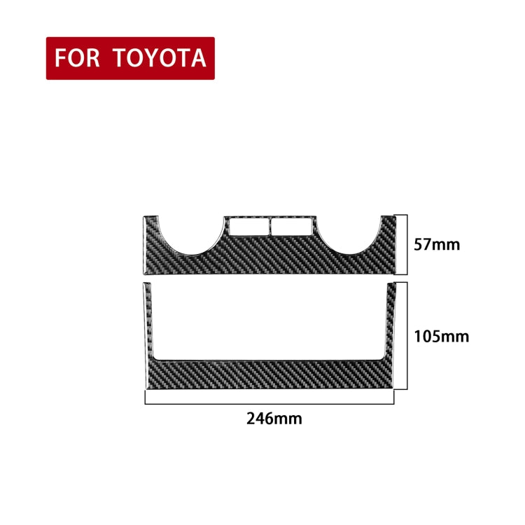 2 PCS / Set Carbon Fiber Car Central Control Air Conditioner Switch Panel Decorative Sticker for Toyota Tundra 2014-2018, Left Right Driving Universal - Car Interior Mouldings by PMC Jewellery | Online Shopping South Africa | PMC Jewellery | Buy Now Pay Later Mobicred