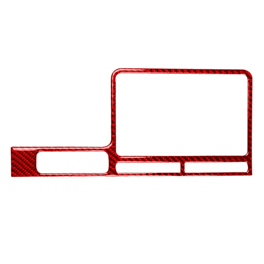 Carbon Fiber Car Navigation Display Frame Decorative Sticker for Nissan GTR R35 2008-2016, Left Driving(Red) - Car Interior Mouldings by PMC Jewellery | Online Shopping South Africa | PMC Jewellery | Buy Now Pay Later Mobicred