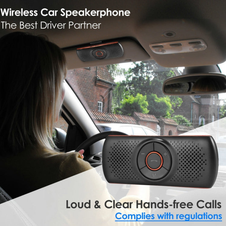 T826 Car Bluetooth Wireless MP3 Player FM Player for Sun Visor - Bluetooth Car Kits by PMC TechLife | Online Shopping South Africa | PMC TechLife | Buy Now Pay Later Mobicred