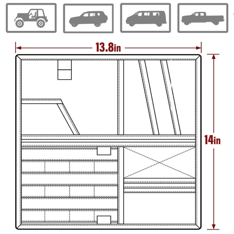 Car Sun Visor Storage Bag Glasses Frame Bill Clip (Black) - Stowing Tidying by PMC Jewellery | Online Shopping South Africa | PMC Jewellery | Buy Now Pay Later Mobicred