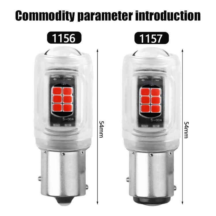 2pcs 1156 DC12V / 2.16W / 0.18A / 480LM Car LED Turn Signal Light(Red Light) - free shipping - PMC TechLife - Order now!