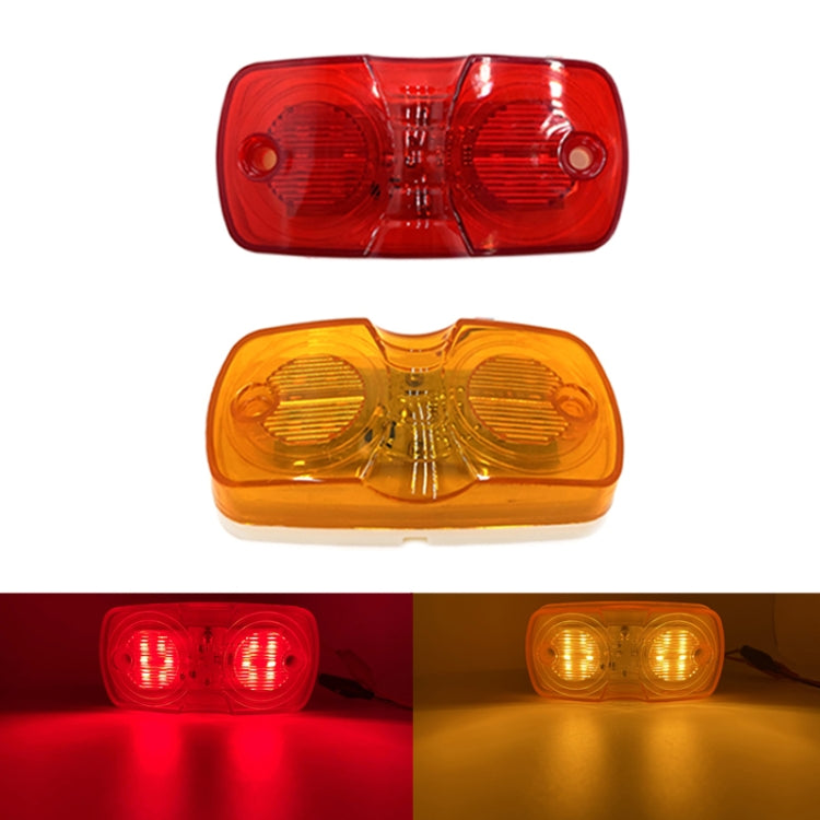 2pcs MK-106 Truck 12LEDs Side Marker Light (Yellow Light) - Running Lights by PMC Jewellery | Online Shopping South Africa | PMC Jewellery | Buy Now Pay Later Mobicred