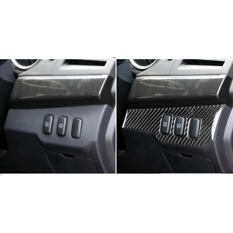 Car Carbon Fiber Dimming Control Panel Decorative Sticker for Mitsubishi Lancer EVO 2008-2015, Right Drive - Car Interior Mouldings by PMC Jewellery | Online Shopping South Africa | PMC Jewellery | Buy Now Pay Later Mobicred