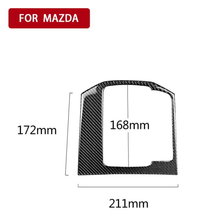 Car Carbon Fiber Gear Panel Decorative Sticker for Mazda CX-5 2017-2018, Left Drive - Car Interior Mouldings by PMC Jewellery | Online Shopping South Africa | PMC Jewellery | Buy Now Pay Later Mobicred