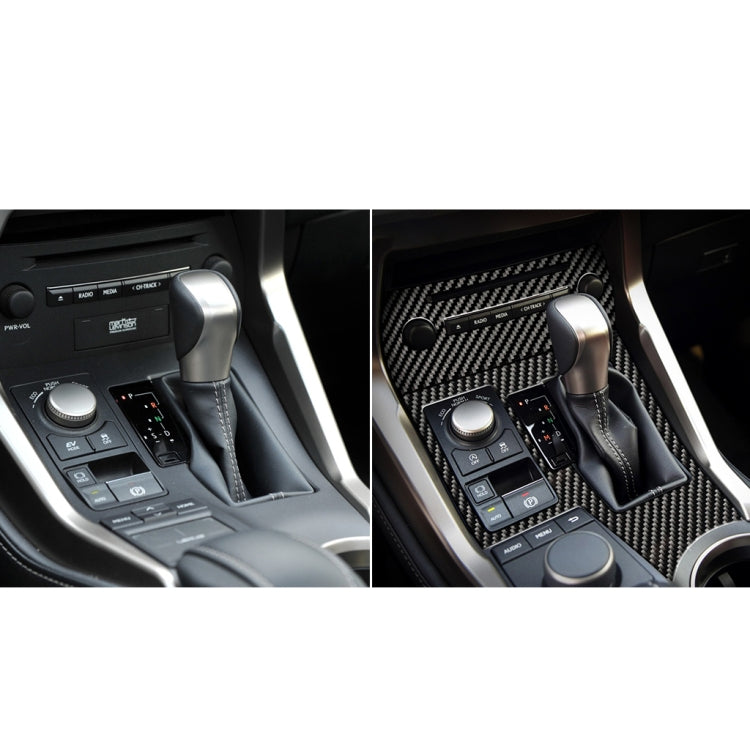 Car Carbon Fiber CD Panel Decorative Sticker for Lexus NX200 / 200t / 300h 2014-2021, Left and Right Drive Universal - Car Interior Mouldings by PMC Jewellery | Online Shopping South Africa | PMC Jewellery | Buy Now Pay Later Mobicred