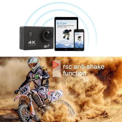 F60 2.0 inch Screen 170 Degrees Wide Angle WiFi Sport Action Camera Camcorder with Waterproof Housing Case, Support 64GB Micro SD Card(Black) - Other Camera by PMC Jewellery | Online Shopping South Africa | PMC Jewellery | Buy Now Pay Later Mobicred