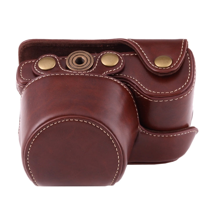 Full Body Camera PU Leather Case Bag with Strap for Sony A6000 / A6300 / Nex 6(Coffee) - free shipping - PMC TechLife - Order now!