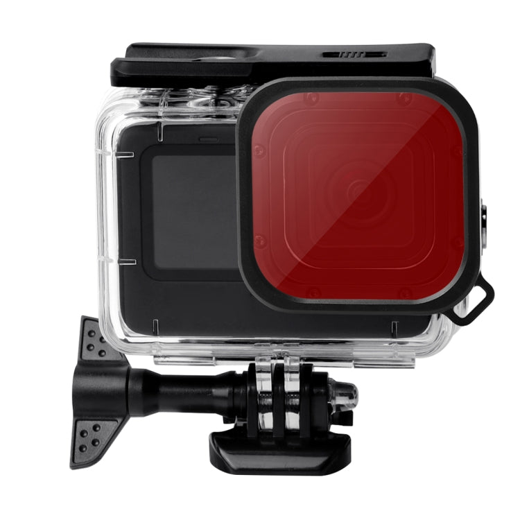 Waterproof Case + Touch Back Cover + Color Lens Filter for GoPro HERO10 Black / HERO9 Black (Pink) - Waterproof Cases by PMC Jewellery | Online Shopping South Africa | PMC Jewellery | Buy Now Pay Later Mobicred