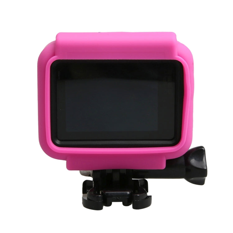 Original for GoPro HERO5 Silicone Border Frame Mount Housing Protective Case Cover Shell(Pink) - Silicone Cases by PMC Jewellery | Online Shopping South Africa | PMC Jewellery | Buy Now Pay Later Mobicred