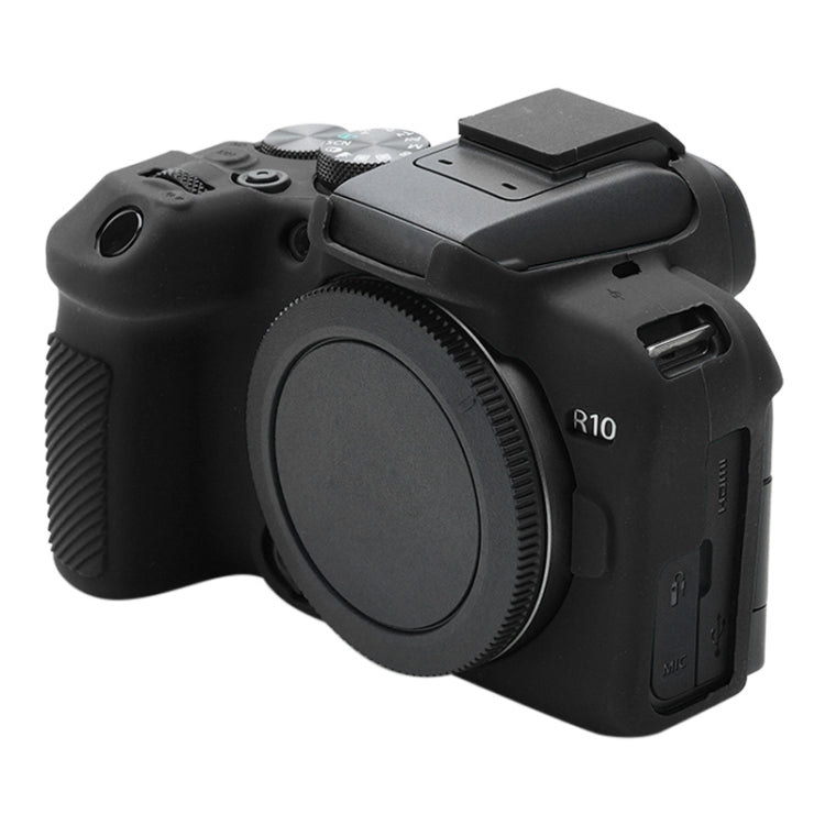 For Canon EOS R10 Soft Silicone Protective Case (Black) - Protective Case by PMC TechLife | Online Shopping South Africa | PMC TechLife | Buy Now Pay Later Mobicred