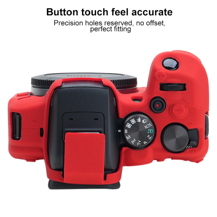 For Canon EOS R10 Soft Silicone Protective Case (Red) - Protective Case by PMC TechLife | Online Shopping South Africa | PMC TechLife | Buy Now Pay Later Mobicred