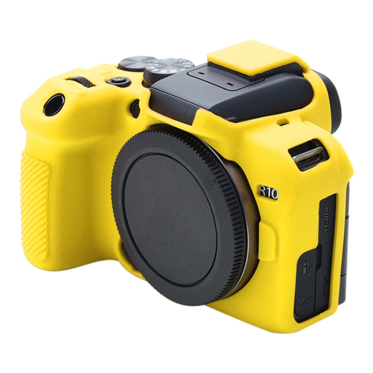 For Canon EOS R10 Soft Silicone Protective Case (Yellow) - Protective Case by PMC TechLife | Online Shopping South Africa | PMC TechLife