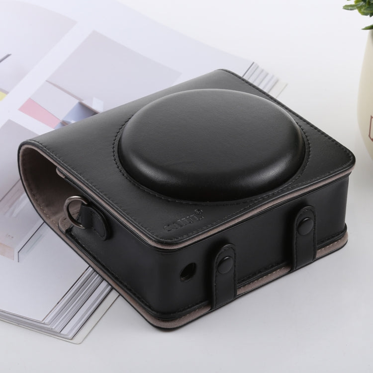 Retro Style Full Body Camera PU Leather Case Bag with Strap for FUJIFILM instax SQUARE SQ6 (Black) - free shipping - PMC TechLife - Order now!