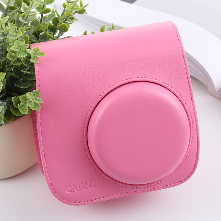 Retro Style Full Body Camera PU Leather Case Bag with Strap for FUJIFILM instax mini 9 / mini 8+ / mini 8(Pink) - free shipping - PMC TechLife - Order now!