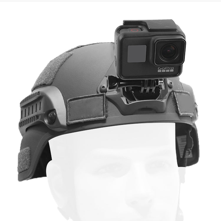 GP193 Aluminium Alloy Helmet Selfie Stand for GoPro HERO 1/2/3/3+/4/5 Session/6/7 , Xiaoyi and 4K 2 Generation Sports Camera - Helmet Mount by PMC Jewellery | Online Shopping South Africa | PMC Jewellery | Buy Now Pay Later Mobicred