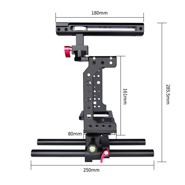 YELANGU C8 YLG0910 Handle Video Camera Cage Stabilizer(Black) - free shipping - PMC TechLife - Order now!