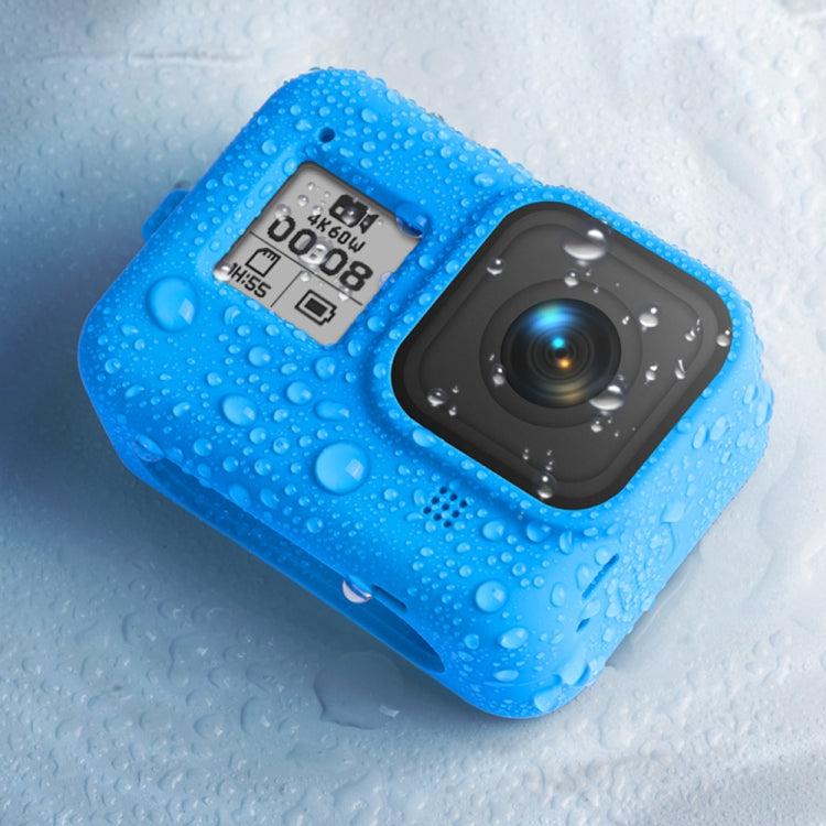 Silicone Protective Case Cover with Wrist Strap for GoPro HERO8 Black(Blue) - Silicone Cases by RUIGPRO | Online Shopping South Africa | PMC TechLife | Buy Now Pay Later Mobicred