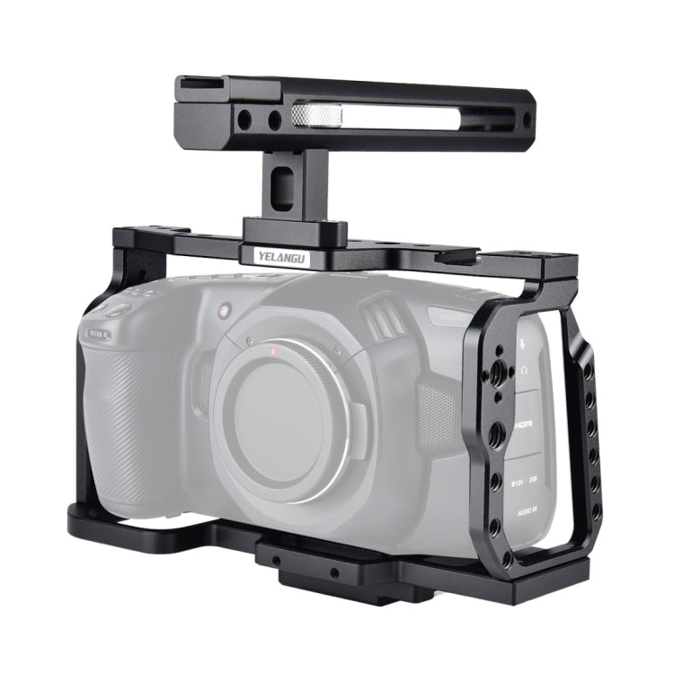 YELANGU C9-A YLG0911A Handle Video Camera Cage Stabilizer for DJI BMPCC 4K(Black) - free shipping - PMc TechLife - Order now!