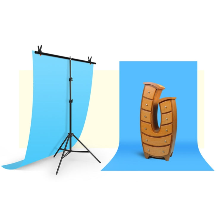 150x200cm T-Shape Photo Studio Background Support Stand Backdrop Crossbar Bracket Kit with Clips, No Backdrop - free shipping - PMC TechLife - Order now!