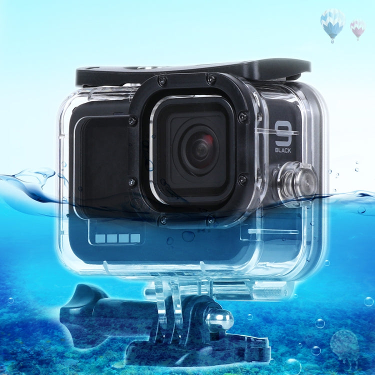 45m Waterproof Housing Protective Case with Buckle Basic Mount & Screw For GoPro HERO10 Black / HERO9 Black - Waterproof Cases by PMC Jewellery | Online Shopping South Africa | PMC Jewellery | Buy Now Pay Later Mobicred