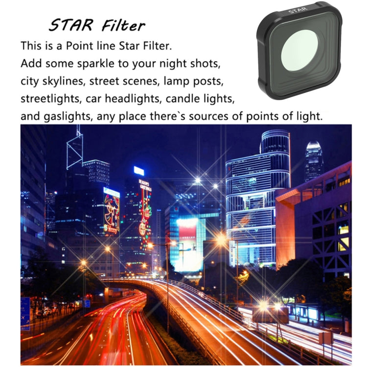 JSR KB Series Star Effect Lens Filter for GoPro HERO10 Black / HERO9 Black - Lens Filter by JSR | Online Shopping South Africa | PMC Jewellery | Buy Now Pay Later Mobicred