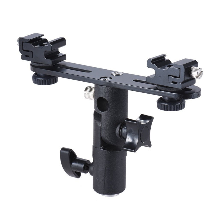 Double Hot Shoe Flash Stand Bracket - free shipping - PMC TechLife - Order now!