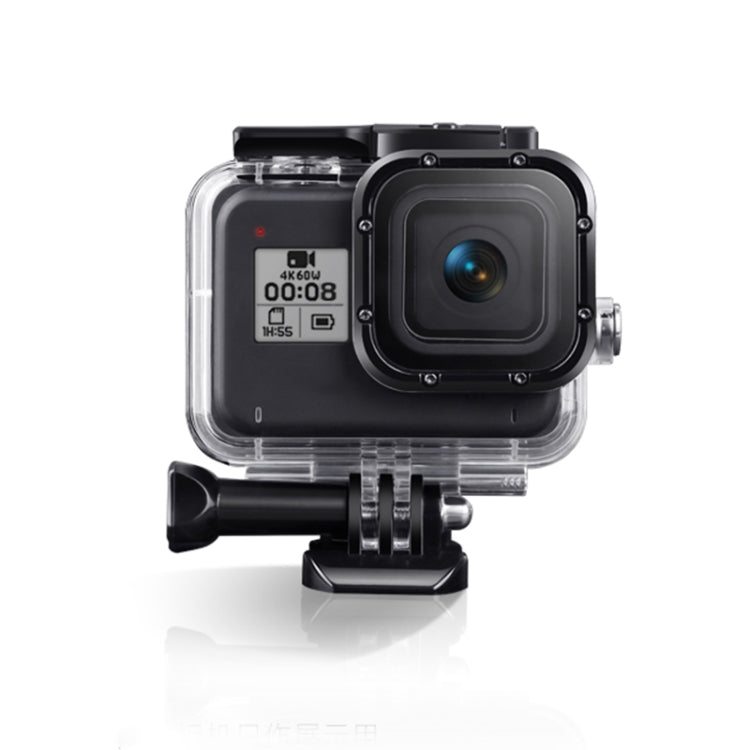 For GoPro HERO8 Black 45m Waterproof Housing Protective Case with Buckle Basic Mount & Screw & Floating Bobber Grip & Strap & Anti-Fog Inserts(Transparent) - Waterproof Cases by PMC Jewellery | Online Shopping South Africa | PMC Jewellery | Buy Now Pay Later Mobicred